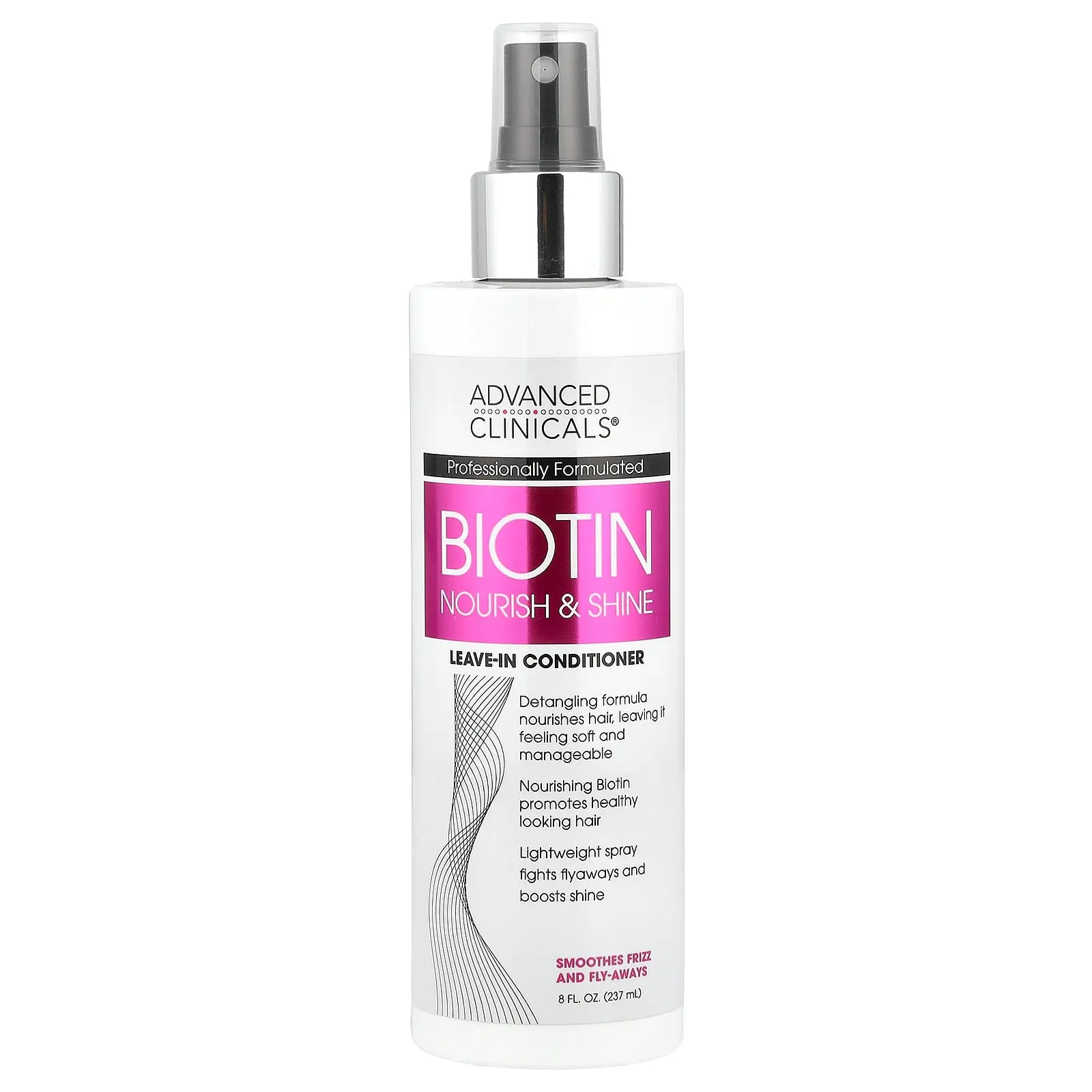Advanced Clinicals Biotin, Leave-In Conditioner , 8 fl oz (237 ml)
