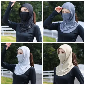 Women's UV Protection Balaclava Hat with Neck Guard & Face Mask for Cycling, Travel & Outdoor Activities,Lightweight Full-Face UV Protection