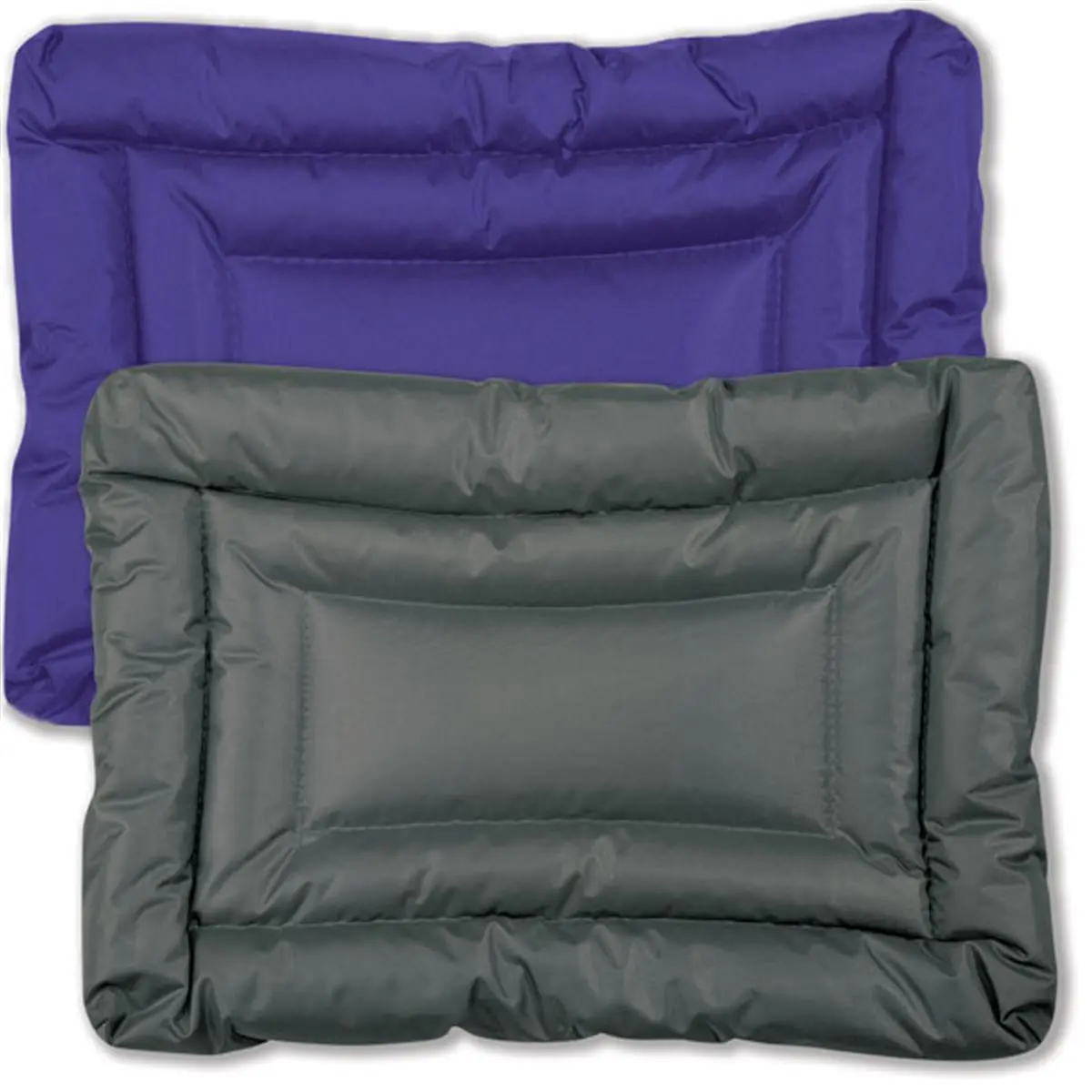 Slumber Pet Waterproof Cushioning Dog & Cat Bed, 36x23 in Medium-Large - Plastic & Polyester Fiber Solid Tear-Resistant, Kennel & Crate Compatible, Gray