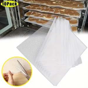10 Pack Silicone Dehydrator Sheets 14 x 14 Inch Premium Non-Stick Mesh Mat for Fruit Food Dehydrator Reusable Dehydrated Tray Liners for Fruits Meat Vegetables Herbs