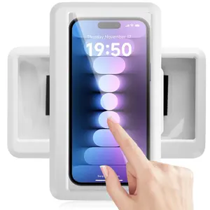 360° Rotating Extendable Waterproof Phone Holder for Shower - No Drill Bathroom Mount with Strong Suction Cup - Fits Most Phones Under 7 Inches iPhone 15/14/13 Samsung S23/S22