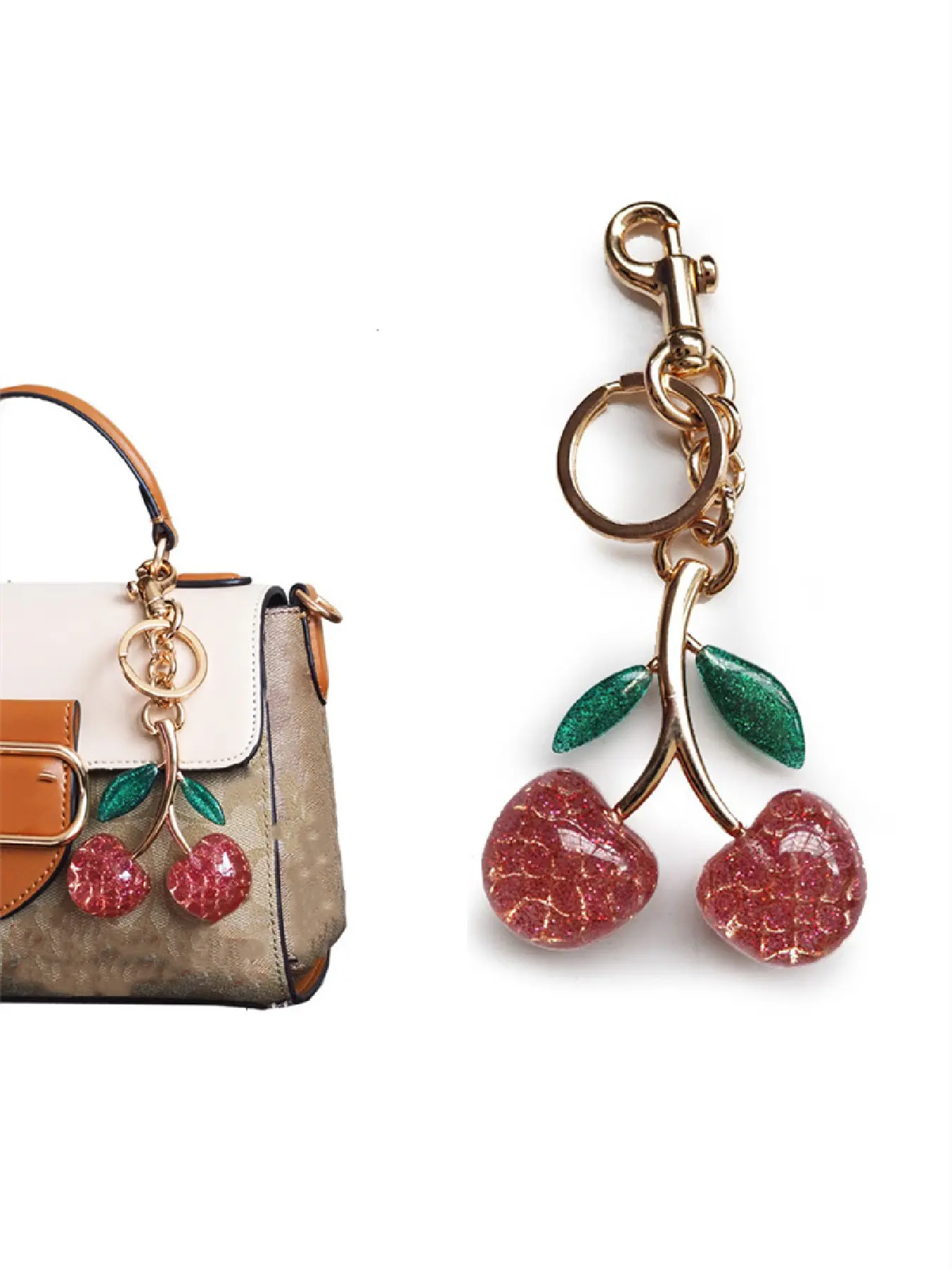 Green leaf powder with light gold