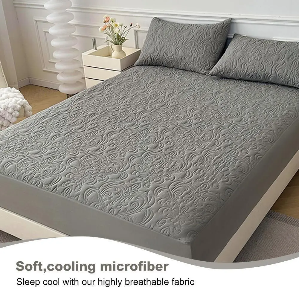 LavishCover Solid Color Mattress Cover - 1-Count Waterproof Anti-Slip Mattress Protector or 2-Count Pillowcases, Soft Bedding Sheet Accessory for Bedroom, Hotel, Mattress Anti Slip