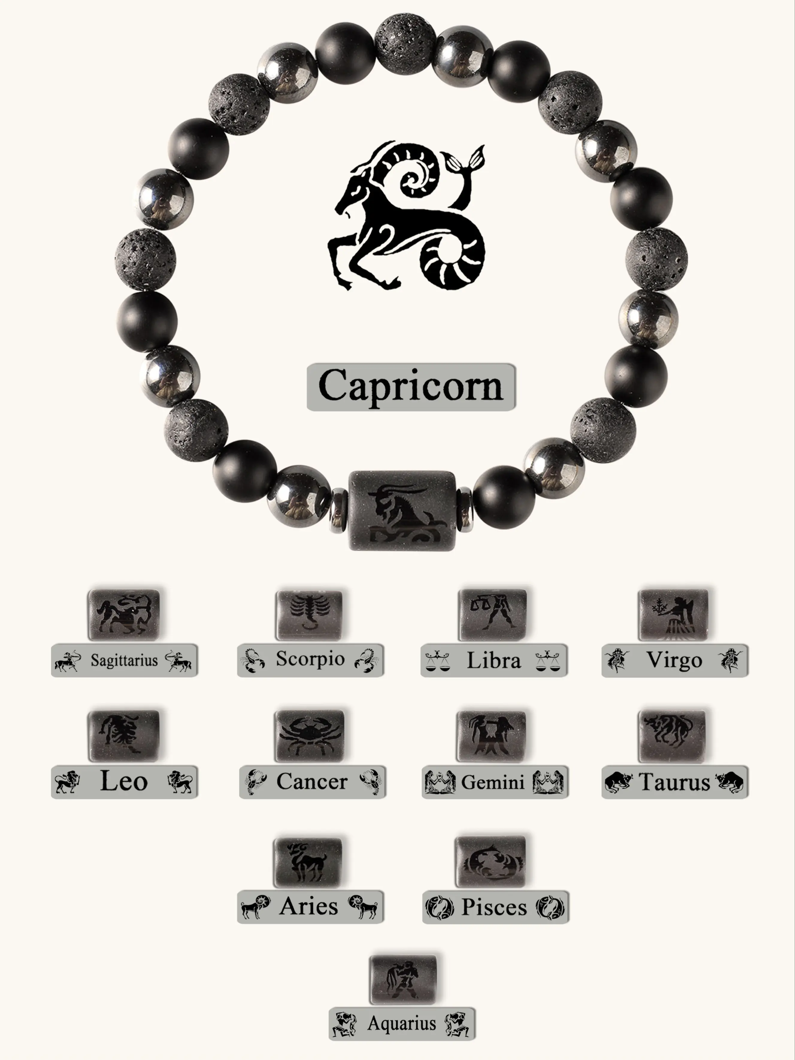 12 Constellation Beaded Crystal High Quality Bracelet, Handmade Obsidian Vintage Luxury Design, Perfect Gift for Friends Birthday, Zodiac Bracelet, Crystal Bracelets