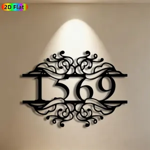 1pc 1369 Number Metal Wall Art, Ornate 1369 Statue Mural, Ideal Gift for New Year, Christmas, Number Decor Enthusiasts, Rust-Resistant Metal Wall Decor Wall Sculptures, Perfect for Home Wall & Garden Fence Number Art Enthusiasts