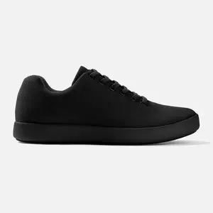 Women's Atoms Model 000 Jet Black Classic Lightweight Breathable Shoe - Everyday Comfort Casual Trainer, Classic Casual Trainers Footwear
