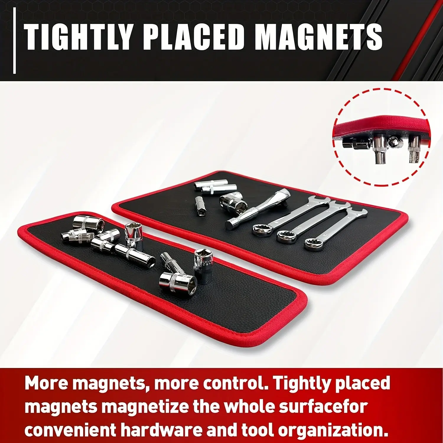 Magnetic Parts Tray Set, 3 Sizes Organizer Tool Holder, Tool Organizer, Suitable for Screws, Bolts and Other Small Metal Parts, Durable and Flexible, Scratch-Resistant, Ideal for Home Improvement & Car Maintenance, Tools Organizer, Tool Organisers