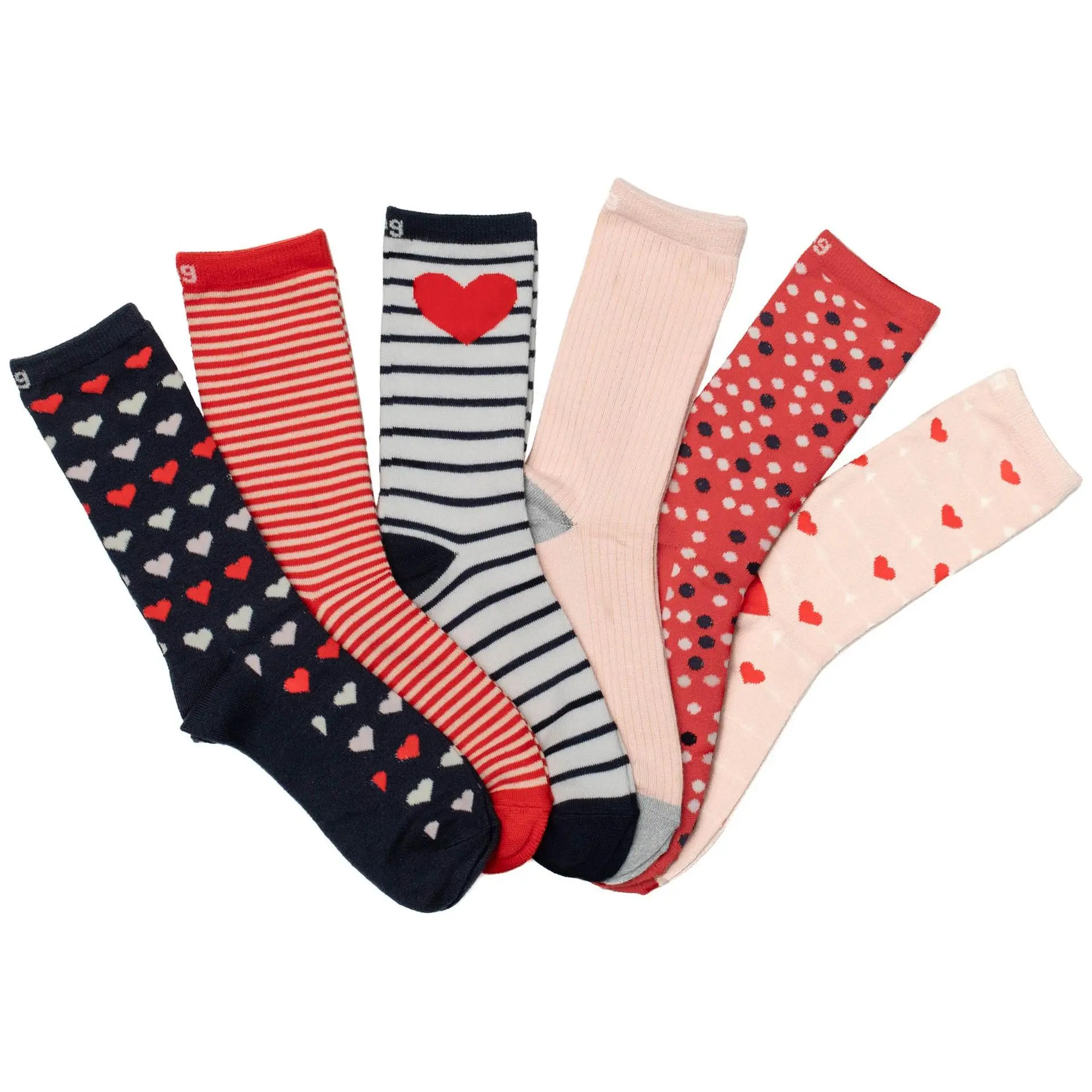 Lug Set of 6 Crew Socks - Trotter Lug Set of 6 Crew Socks - Trotter