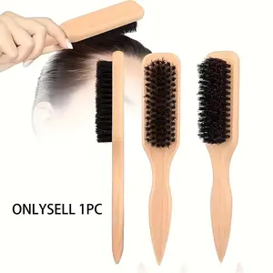 Slick Back Hair Styling Brush for Ponytail and Bun, Smoothing Hairline Brush with Soft Durable Bristles for Detangling, Grooming and Daily Hair Styling, Suitable for Wet or Dry Hair, Detangling Hairbrush