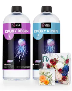 64oz Casting Epoxy Resin,Bubble Free & Crystal Clear Epoxy Resin Kit for Jewelry Making, Crafts, Tumbler, Art, DIY Gift Crafts - LET'S RESIN