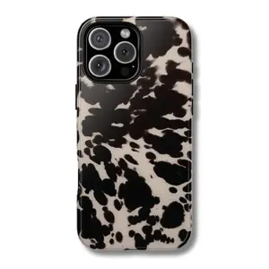 SPOTTED CUTIE Phone Case, Abstract Cow Print Design Phone Case for iPhone Samsung Google Pixel