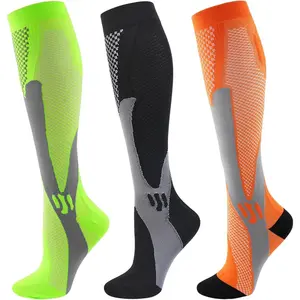 Compression Socks for Women Wide Calf 20-30 mmHg Plus Size Compression Stockings Knee High Socks for Men
