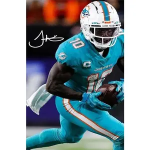 Football Sports Poster For Kids Fun Teen Birthday Christmas Gifts Tyreek Hill Rugby Star Posters Poster Print Unframe Wall Art Print Picture For Home Room Bathroom Decor