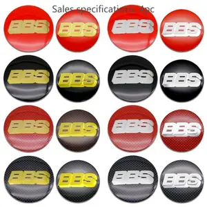 4 Piece 56/70mm Abs Wheel HUB Center Caps, Badge Decoration Accessories, Popular Car Modification Parts, Suitable for Bbs Multi-Models Vehicle