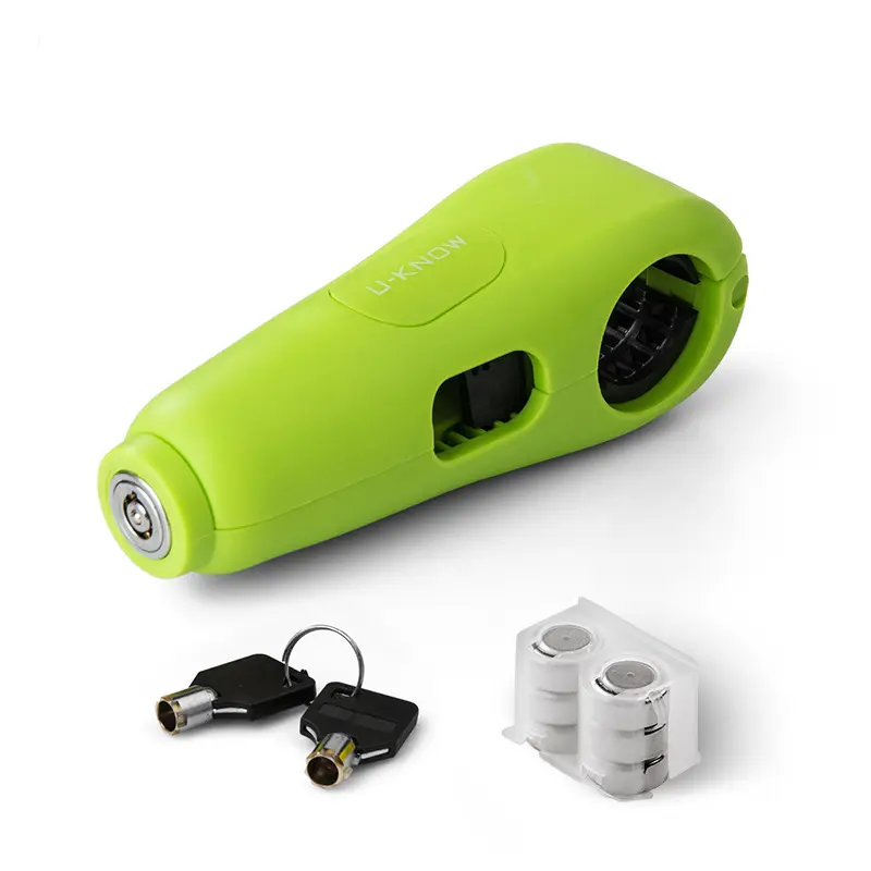 Alarm handlebar lock [green]