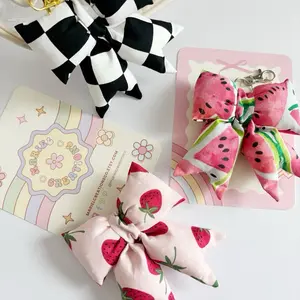 Plush Bow Keychain Plush Bow Keychain
