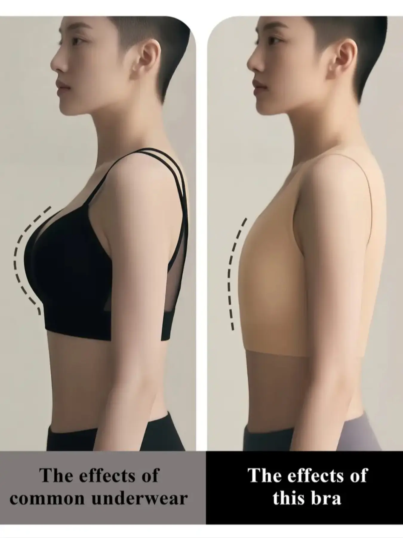 Women's Wireless Invisible Vest, Wide Shoulder Strap Seamless Bra, Light and Breathable Fabric Underwear, Suitable for Both Small and Large Busts, Gym Sports Bra, Workout Bra, Exercise Bra, Sporty Breathable Bras