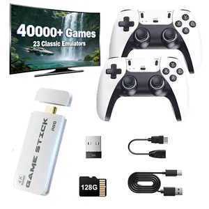 NEW Ultra Retro Game Console with 40,000+ Classic Games, Dual Wireless Controllers & Portable Emulator, Childhood Classic Game Stick Usb