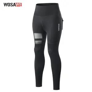 WOSAWE Women's Motorcycle Yoga Leggings with Removable Knee Pads Butt Lifting Cargo Pants