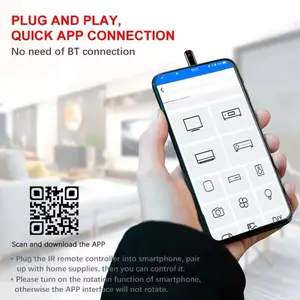 All in one univeral remote for smart phones- Smart Phone Infrared Transmitter Universal Mini Remote Controller Replacement for IOS Smartphone TV Air Conditioner Fan Camera