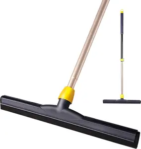 Yocada Heavy Duty Floor Scrubber – Telescopic Water Squeegee for Glass, Marble & Shower Floors