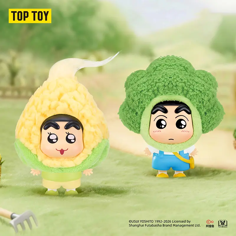 TOPTOY CRAYON SHINCHAN Mini Fruits & Veggies Series Pendant Blind Box - Anime Merchandise, Cute Mini Figures, Desktop Decor, Perfect Holiday & Birthday Gift, Summer Finds tiktokshopbacktoschool