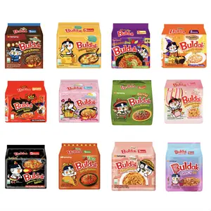 Samyang Buldack Spicy Savory Chicken Noodle, Food Pantry Instant Noodles - 5-Pack Full Bag