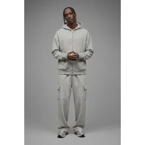 410 Baggy Cargo Sweatpants - Heather Grey