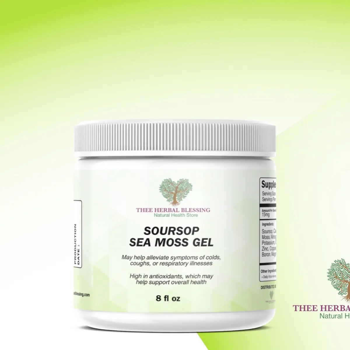 Thee Herbal Blessing’s 8oz  Pure & Healthy Golden Sea Moss Health Supplement - Edible, Ideal for Fitness and Wellness