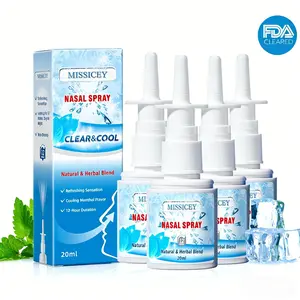 [But 3 Get 1 FREE] Healthora Nasal Natural Comfort Spray, Daily Care for Sinus Health, Non-Habit Forming, Cooling Menthol Flavor, 20ml,summervibes