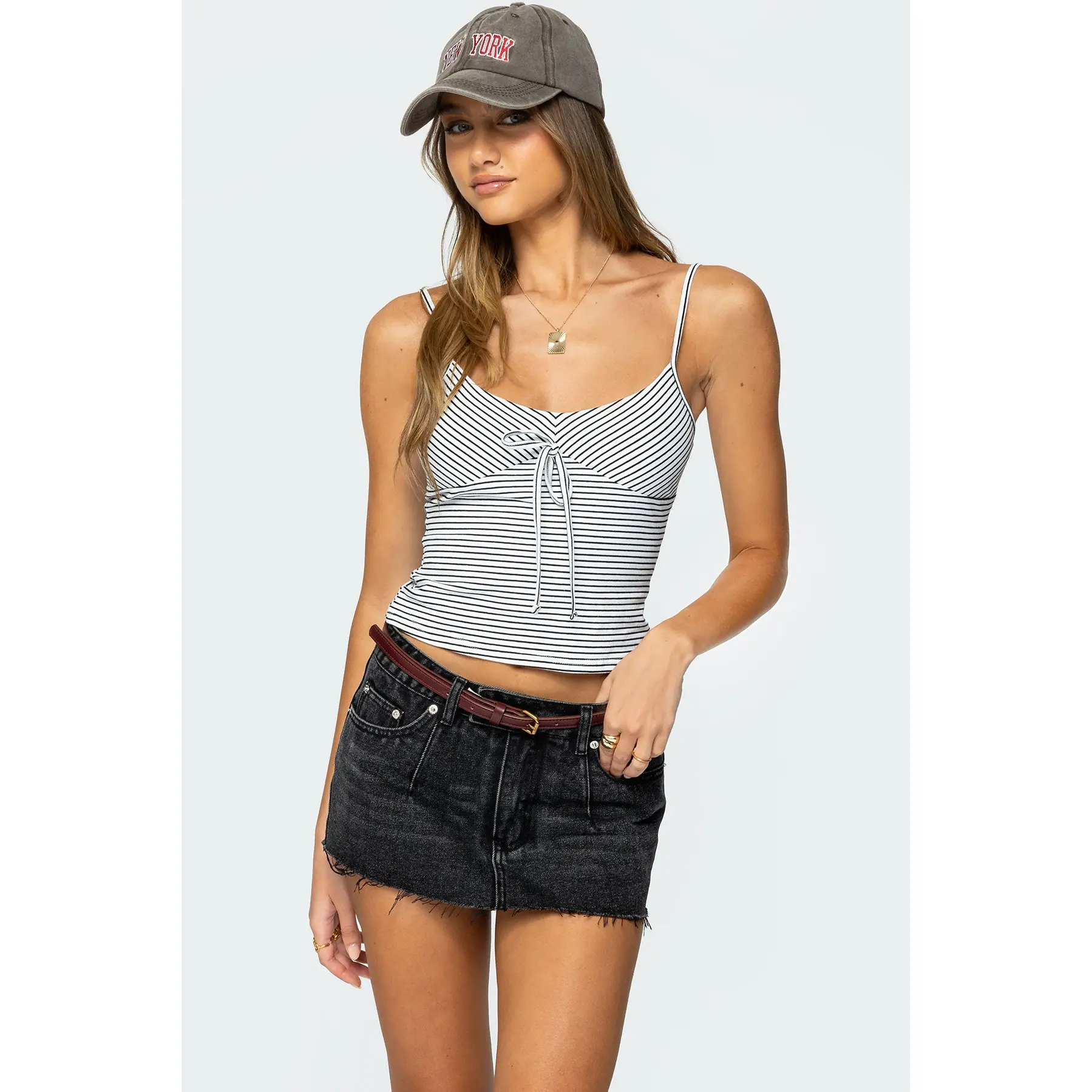 Tova Striped Scoop Tank Top