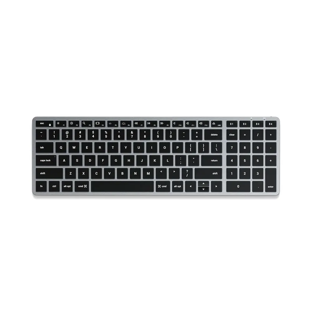 Satechi Slim X2 Wireless Bluetooth Keyboard - Space Gray, Computer Accessory for Computers & Office Equipment, Wireless Keyboard