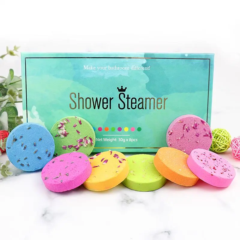 Shower Steamer, 8 Counts/box Shower Bomb, Body Wash & Soap for Women & Men, Home Spa, Body Care, Shower Bombs