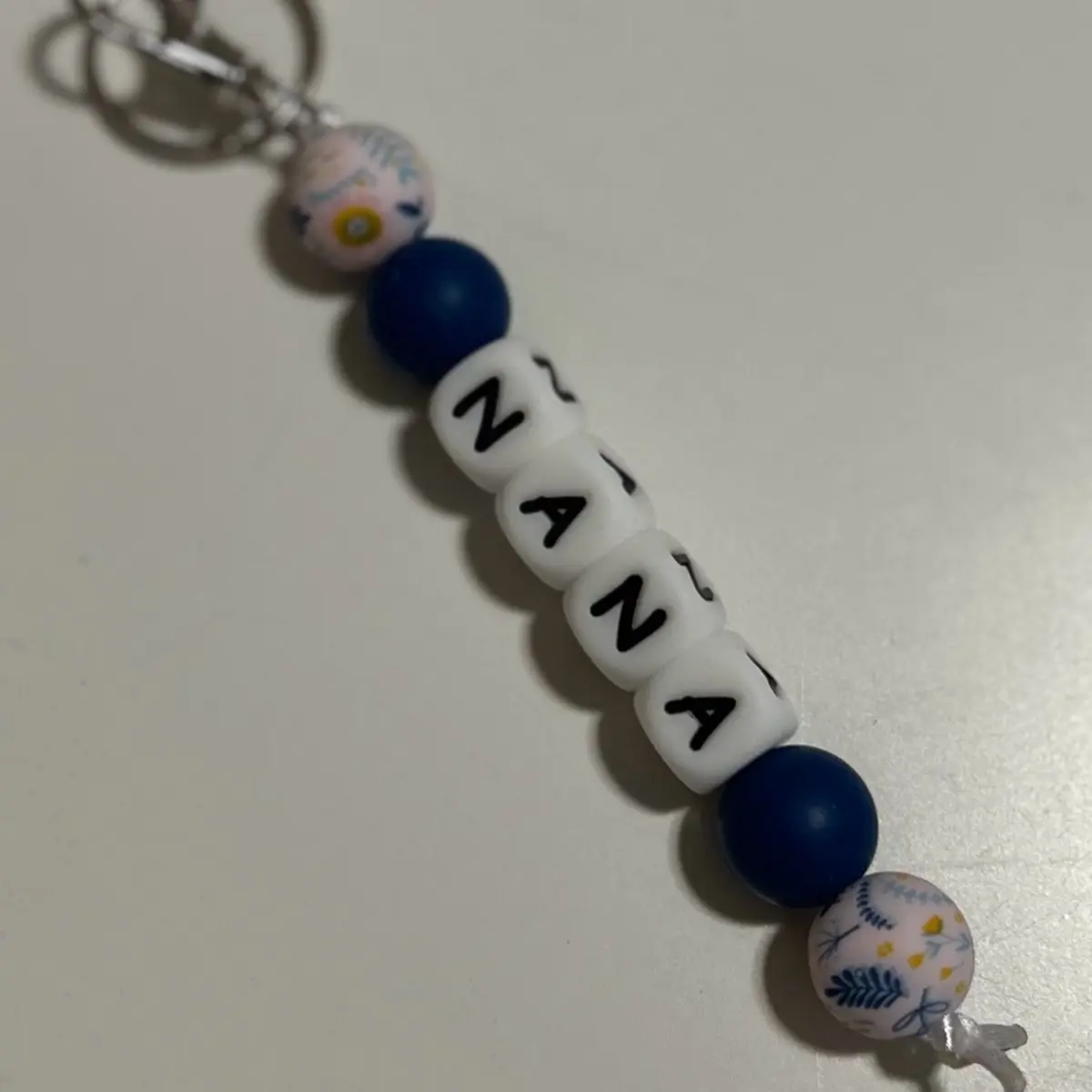 Personalized Beaded Name Keychain for Keys and Accessories