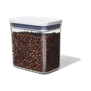 Good Grips POP Container – Airtight 1.7 Qt for Coffee and More Food Storage, Rectangle, Clear