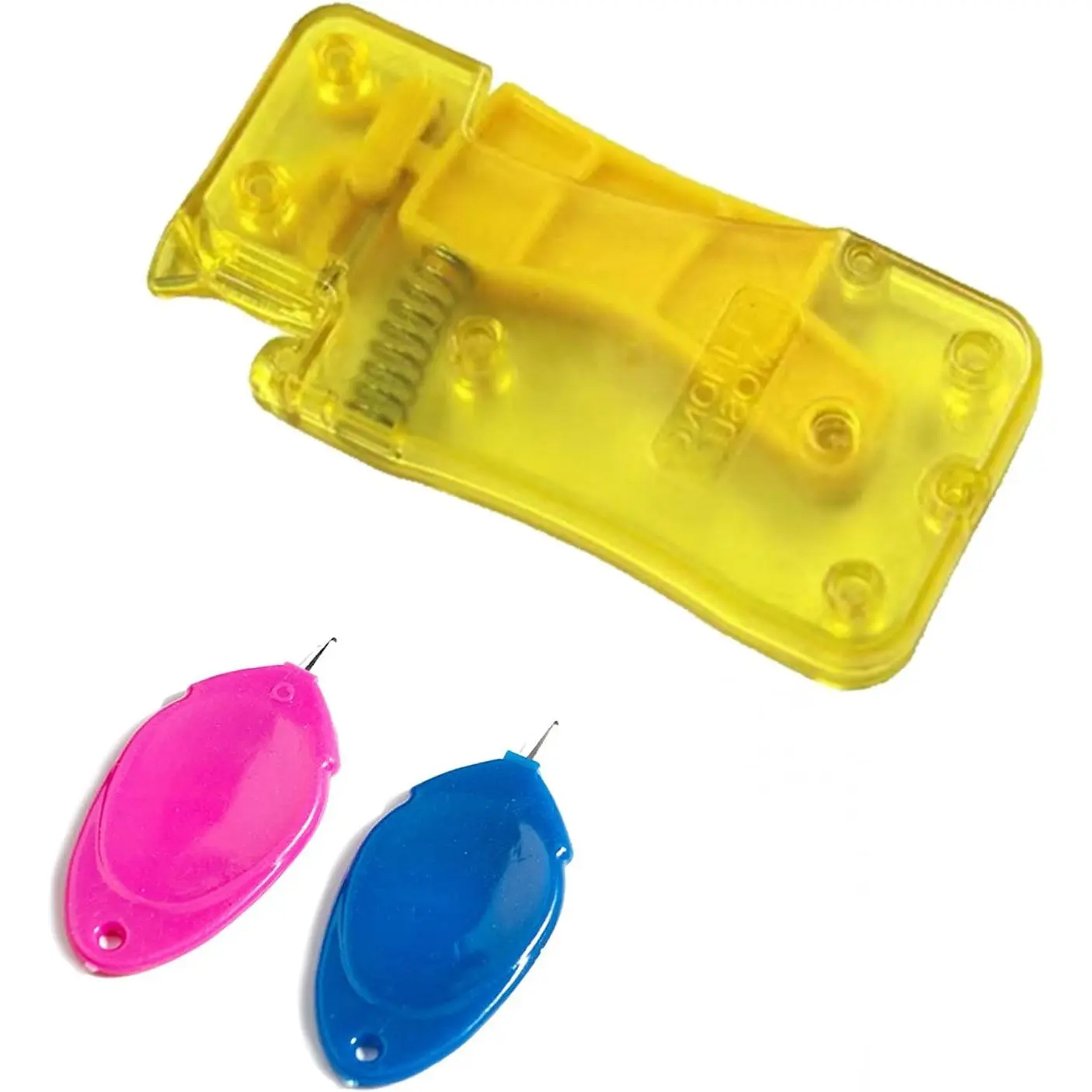 3 count Needle Threaders - Easy Threader Tool Set - Automatic Needle Threader - Self-Thread Guide - Plastic Sewing Accessories - Quick Needle Threading for Hand Stitching and Sewing Machine