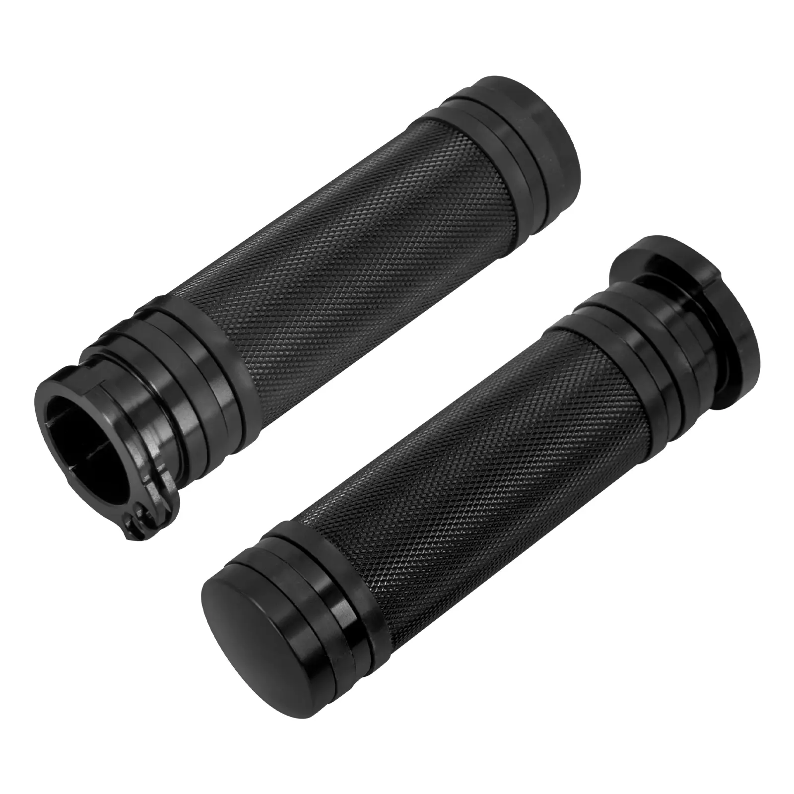1 Inch Black Non-Slip Hand Grips Wear Resistant Direct Replacement for Harley Multiple Models