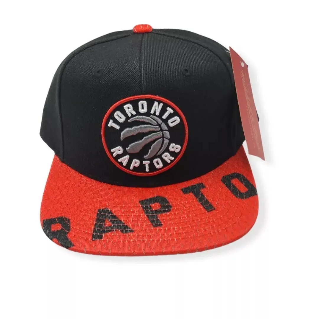 Mitchell & Ness NBA Toronto Raptors Black/Red Snapshot Snapback