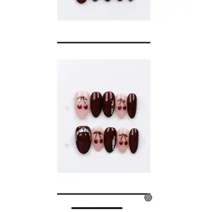 Chocolate Box Cherry Nails