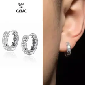 Hoop earrings 18K Gold Plated for men and women Imitation Diamond Jewelry Gift