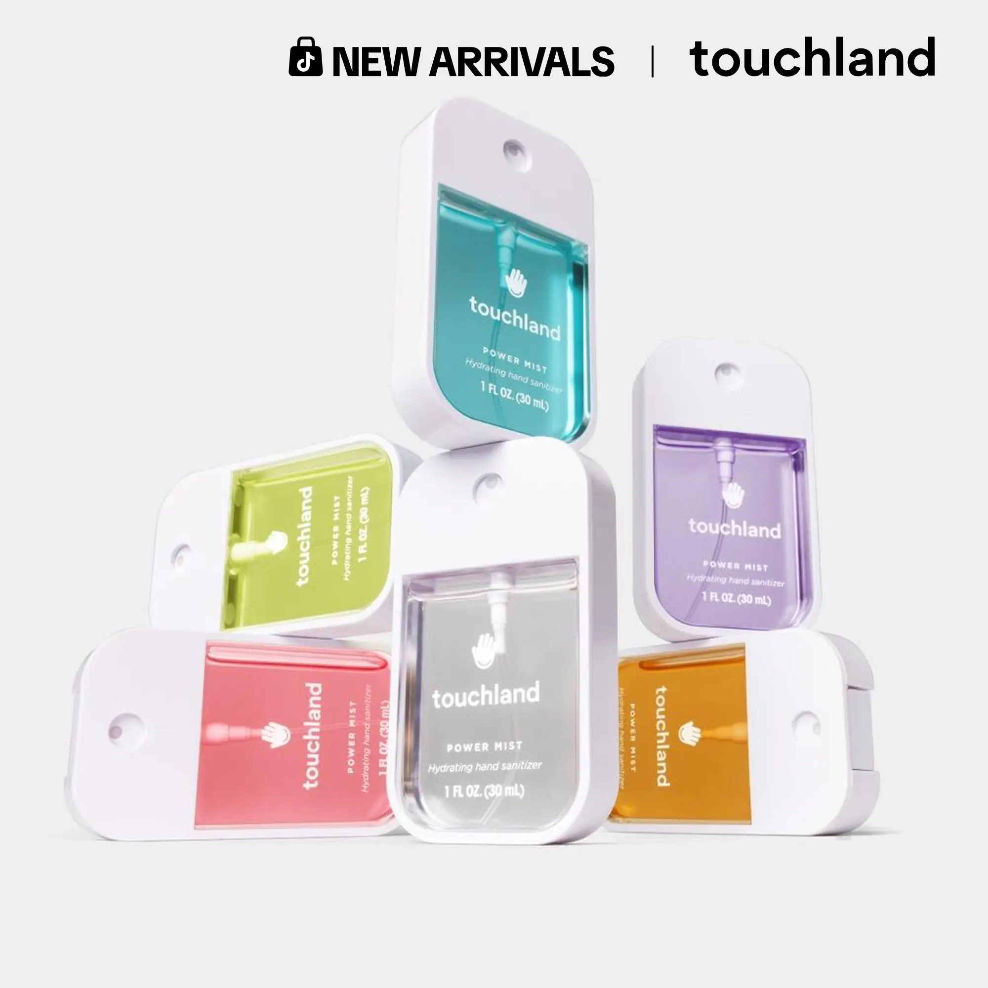 Touchland Power Mist Hydrating Hand Sanitizer, 1 Fl Oz, 30mL