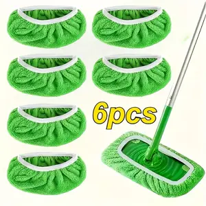 6Pcs high-quality reusable mop replacement pad, cloth head, washable, durable, wet and dry, strong water absorption, home cleaning, Replacement Mop Pads