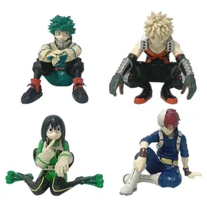 My Hero Academia Sitting Bakugo Katsuki Deku Tsuyu Todoroki Figure Model Storage Organizer Plastic Box Home Decor Anime Collectible