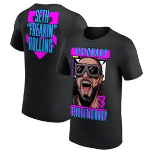 Men's Black Seth Freakin Rollins Visionary Revolutionary T-Shirt Professional Wrestler Tee For Man and Woman Unisex T-Shirt, Hoodie