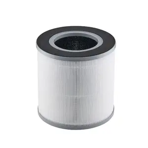 VEVOR Air Purifier Replacement Filter, H13, 3-in-1 Compact Lightweight Replacement Filter with PP Pre-Filter, Easy-to-Grab Purifier Filter with Activated Carbon, Fit for Cylindrical Purifier