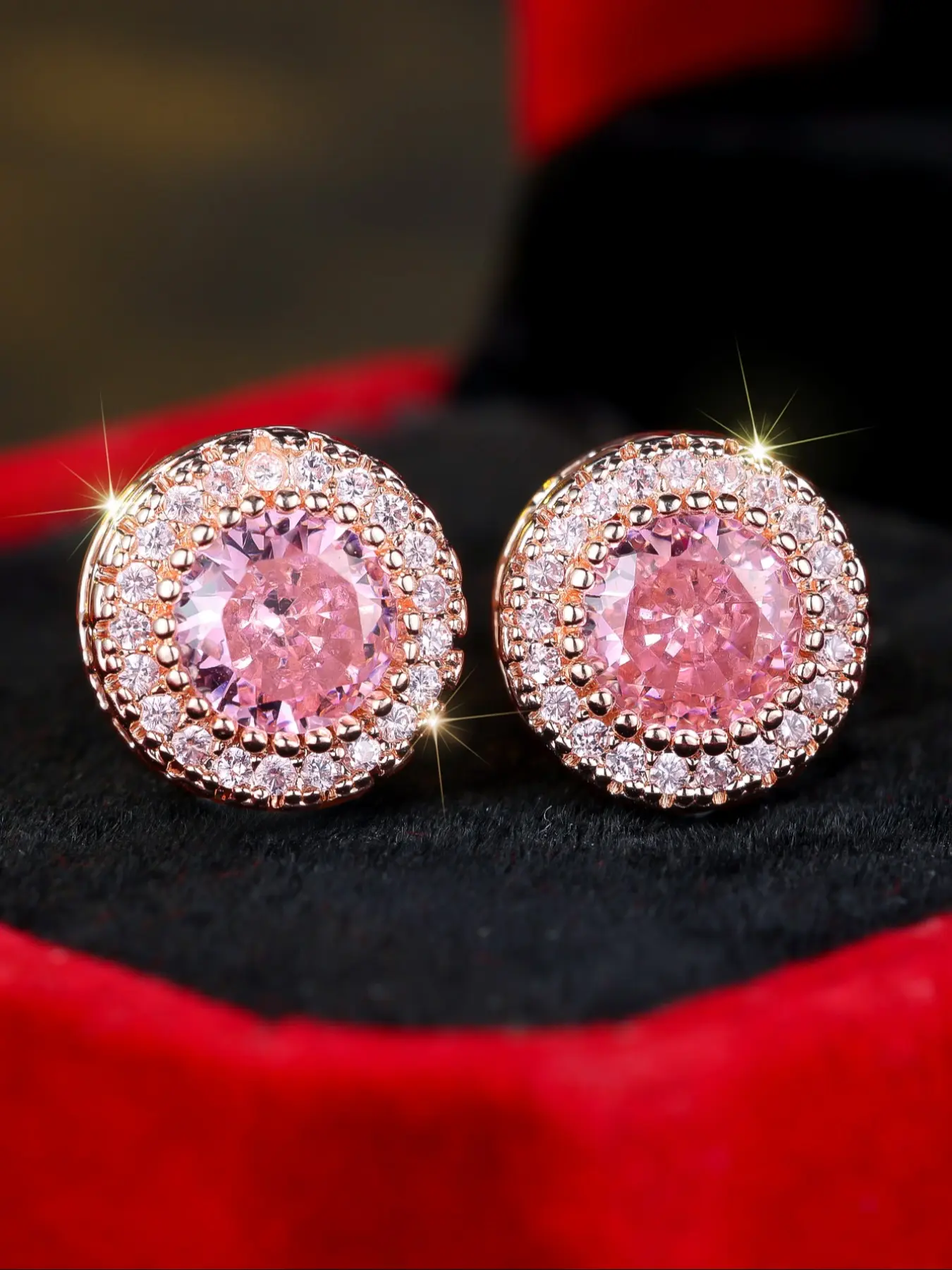 Exquisite Stud Earrings Geometric Round Design, Earring Studs, Synthetic Gemstone Classic Style Earrings for Women & Men, Jewelry Gift for Women, Zircon Stud Earrings, High Quality Earrings