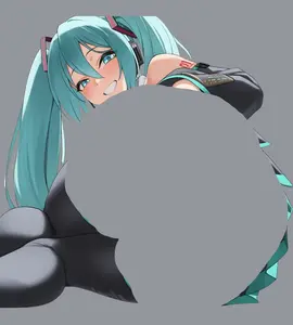 Hatsune Miku 6 Car Sticker – Kiss-Cut Vinyl Decal for Laptop & Hydro Flask, Full Body Sticker