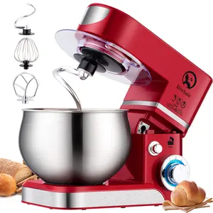 Stand Mixer, 600W 6 Speed 6.5 Quart Tilt-Head Kitchen Electric Food Mixer with Beater, Dough Hook, Wire Whip and Egg Separator, Dishwasher-Safe Attachments for Most Home Cooks
