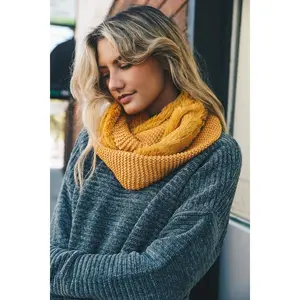 Knit Infinity Scarf casual soft
