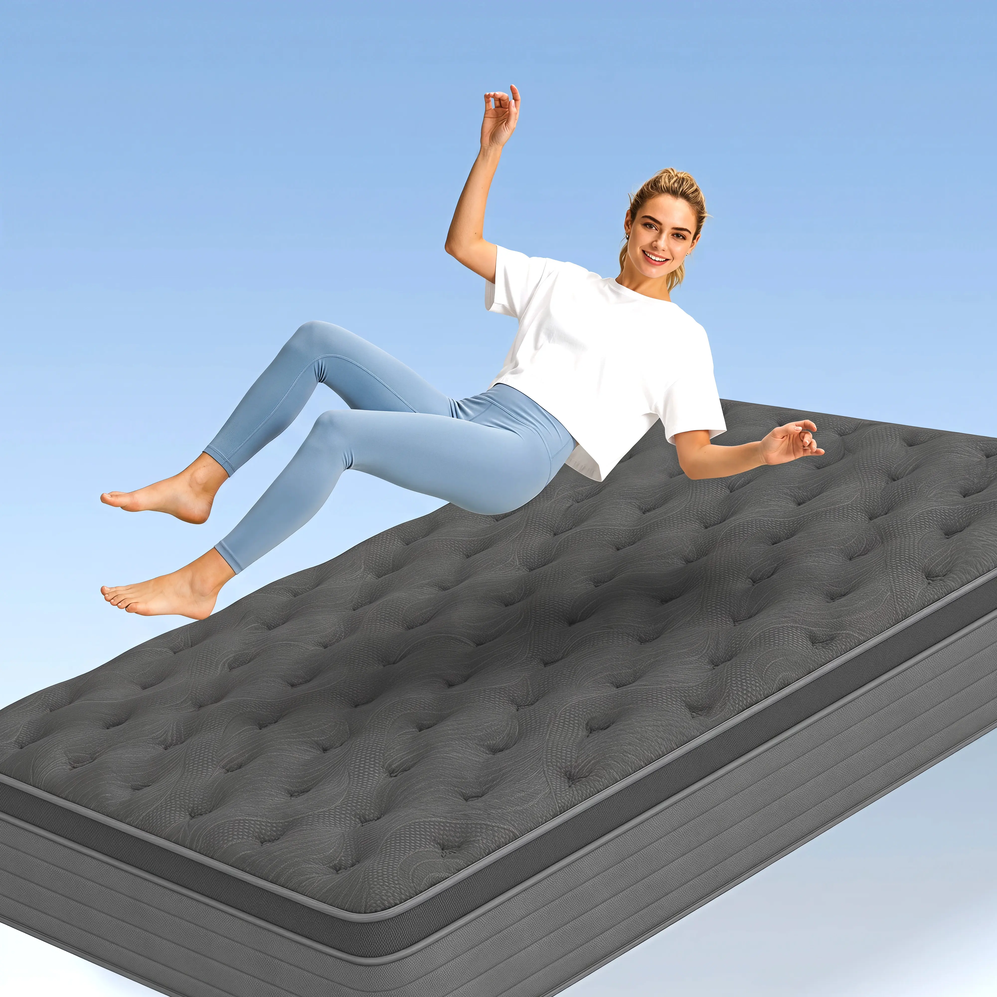 12/14-Inch   high quality  Hybrid Spring Memory Foam   gel  Mattress in a Box, Medium Firm Ergonomic Mattress, Available in Twin,Full, Queen and King Sizes